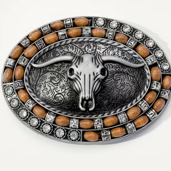 unbranded Other - New men's cowboy bull western belt buckle